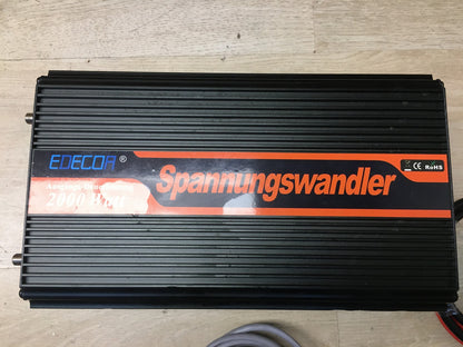 EDECOA DPM20 Wechselrichter 2000W 24V 230V Spannungswandler, I36751