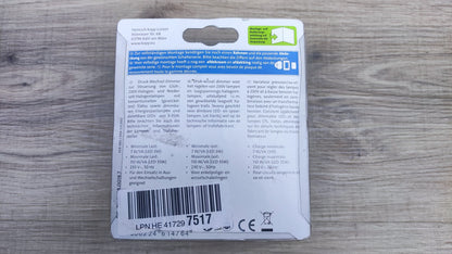 Kopp 8428 LED Dimmer Sockel mit Druck-Wechselschalter, I36143