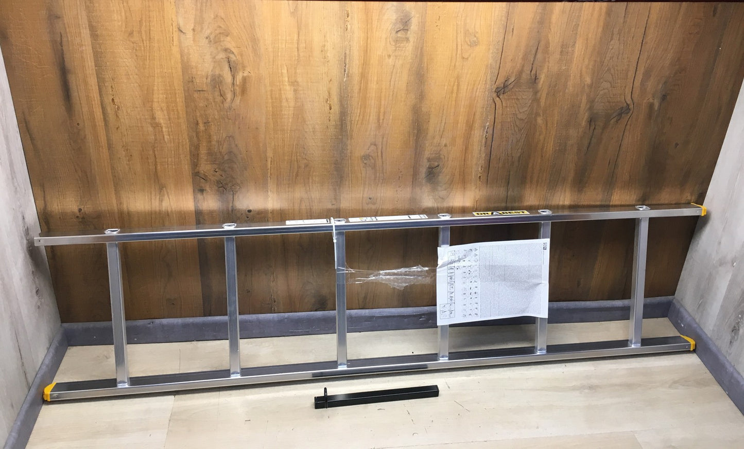 DRABEST PRO Serie Anlegeleiter Aluminium-Stufenleiter 6 Stufen, I38564