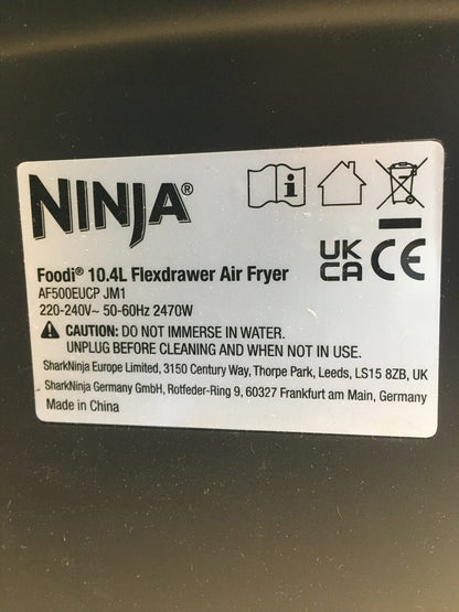 Ninja Foodi FlexDrawer Dual Zone Heißluftfritteuse AF500EUCP, I36636