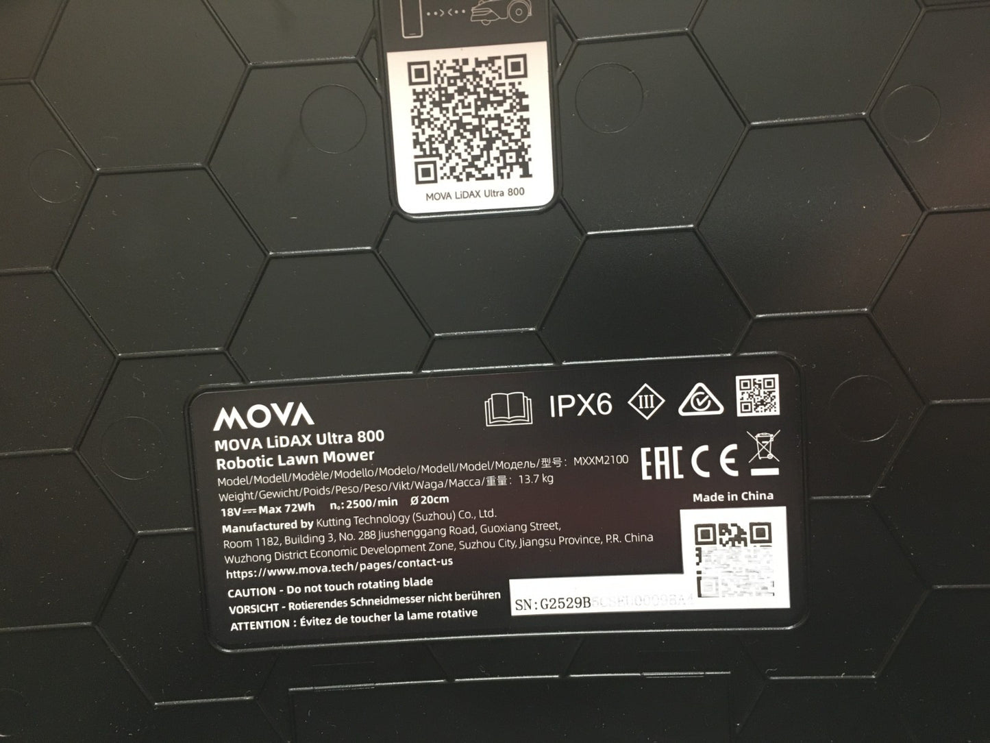 MOVA LiDAX Ultra 800 Mähroboter ohne Begrenzungskabel (MXXM2100)