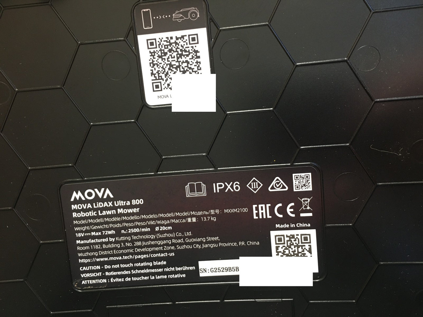 MOVA LiDAX Ultra 800 Mähroboter ohne Begrenzungskabel (MXXM2100), I39126