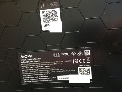MOVA LiDAX Ultra 800 Mähroboter ohne Begrenzungskabel (MXXM2100), I39126