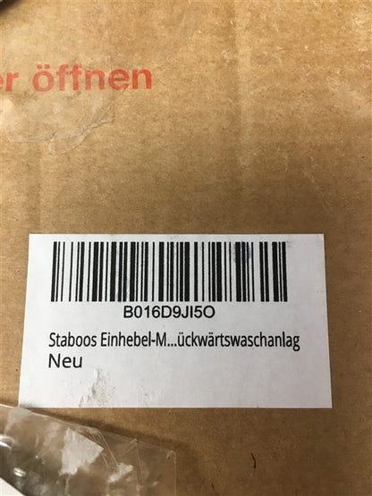 Staboos Einhebel-Mischbatterie & Hand-Brause für Friseur Waschsessel I37086