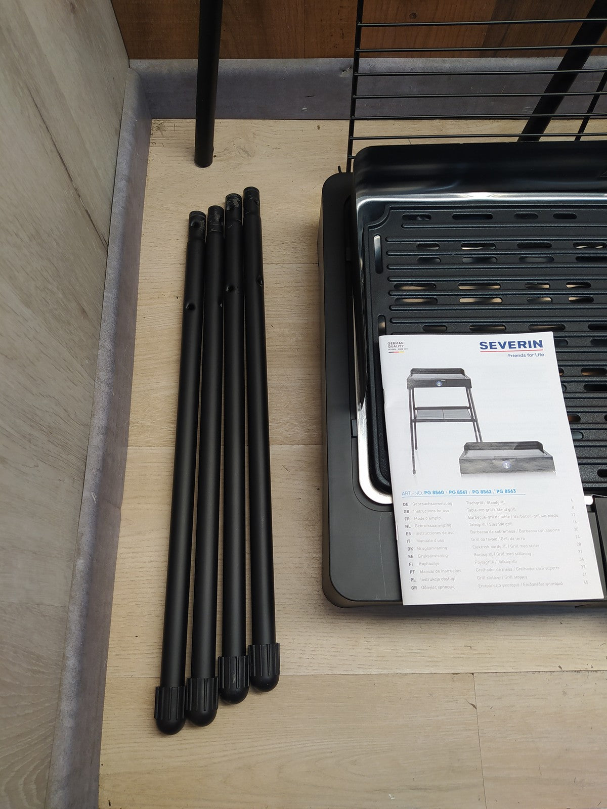 SEVERIN PG 8563 Standgrill mit Standuntergestell und Ablagerost, I38845