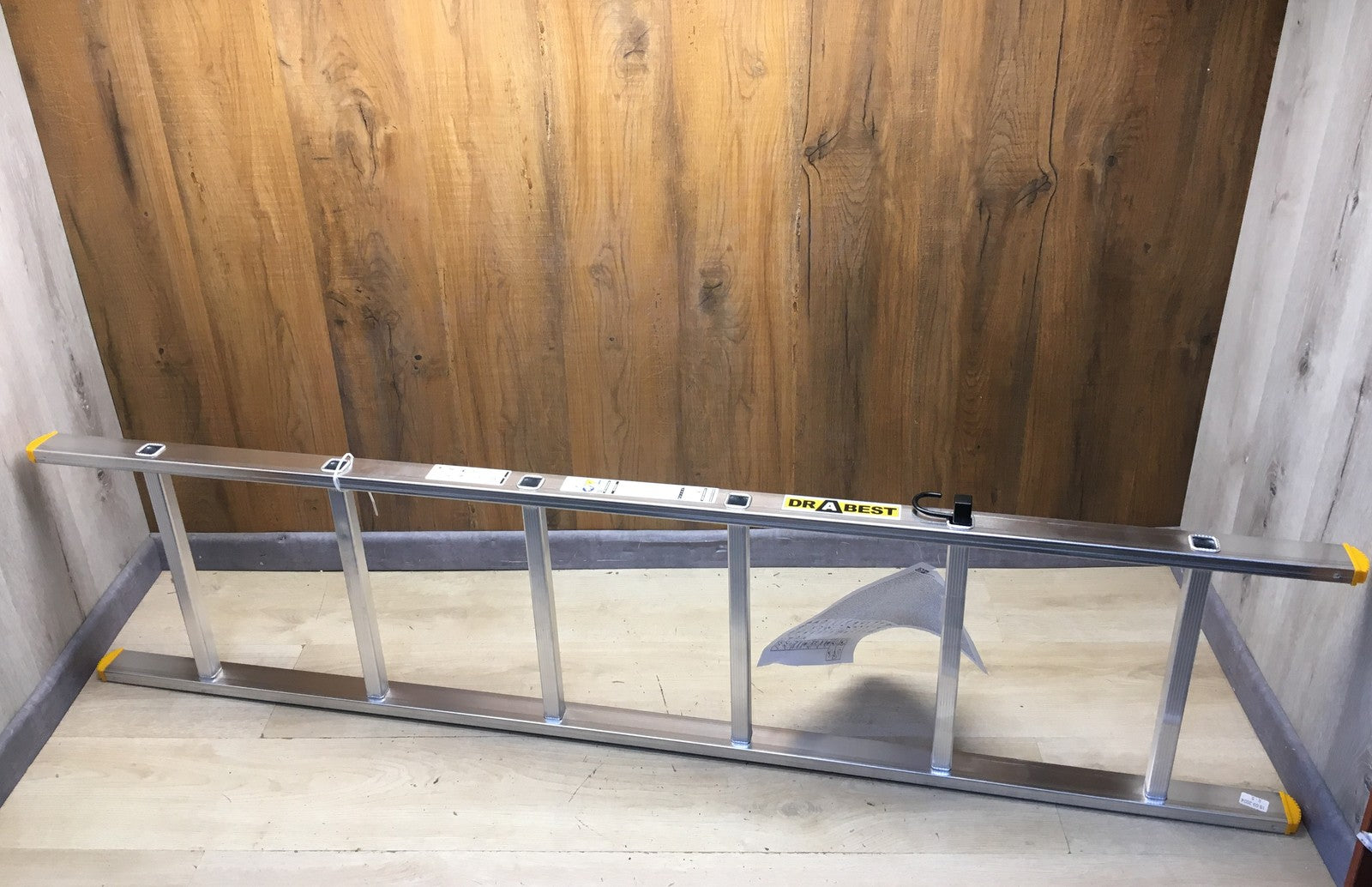 DRABEST PRO Serie Anlegeleiter Aluminium-Stufenleiter 6 Stufen, I38562