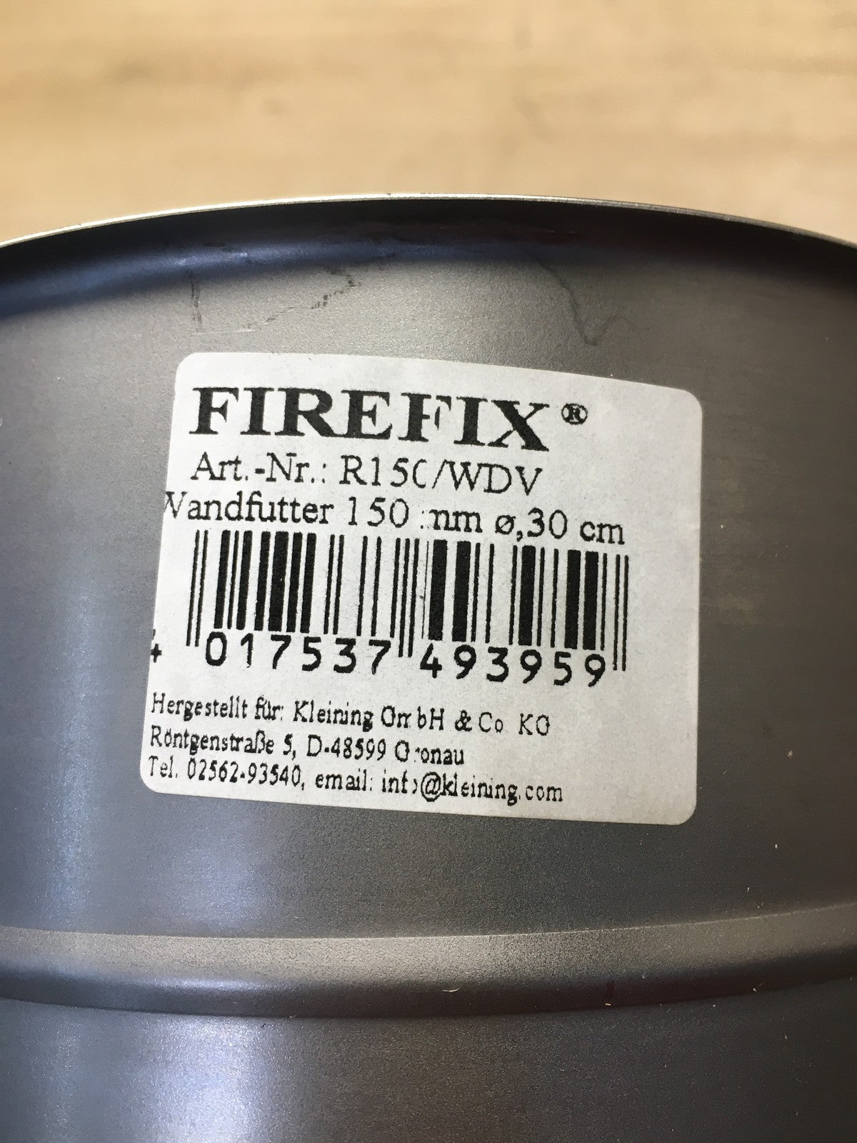 FIREFIX R150/WDV Wandfutter Ofenrohr, doppelt, I38465
