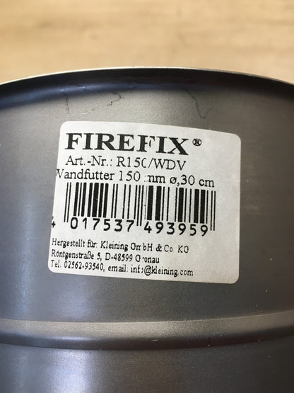 FIREFIX R150/WDV Wandfutter Ofenrohr, doppelt, I38465