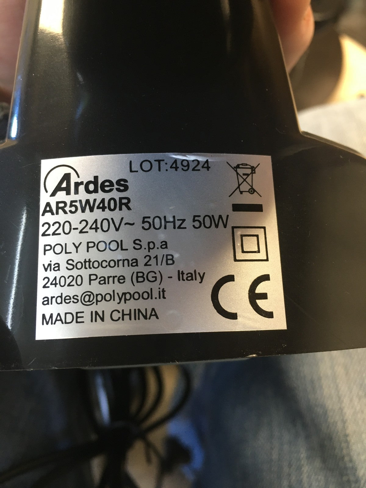ARDES AR5W40R Wandventilator (40 cm), mit Fernbedienung, I37861