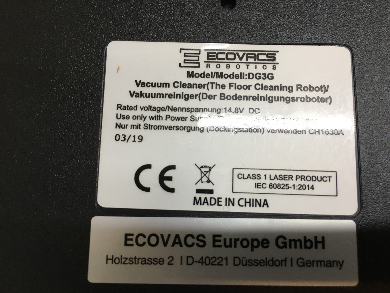 ECOVACS DEEBOT OZMO 930 Saugroboter mit Wischfunktion DG3G, I39805