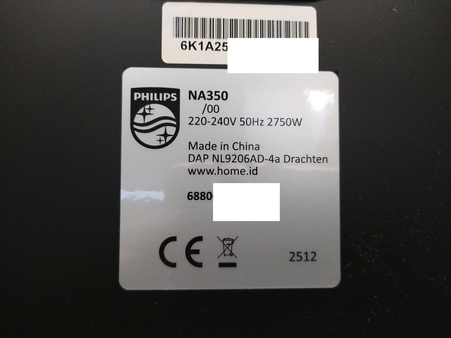 Philips Heißluftfritteuse NA350/00 9L 2 Körbe I39325