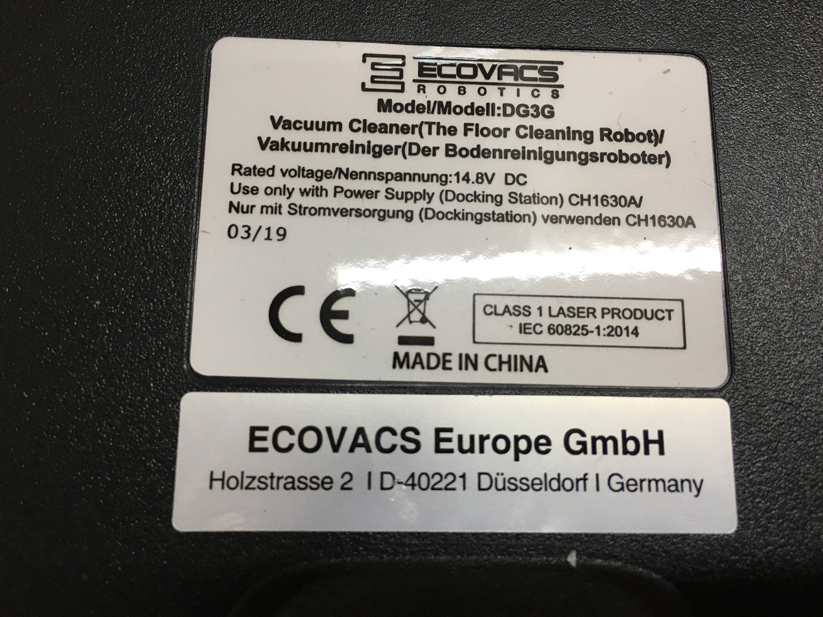 ECOVACS DEEBOT OZMO 930 Saugroboter mit Wischfunktion DG3G, I39815