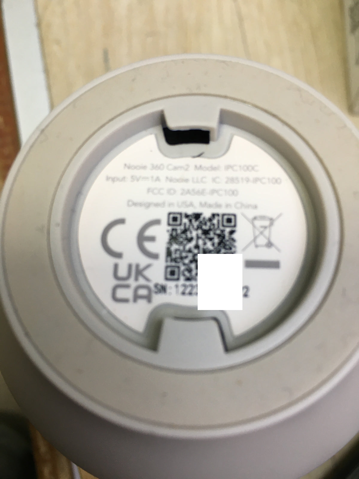 nooie 360 Cam 2 Babyphone IPC 100C mit SD-Karte I31459