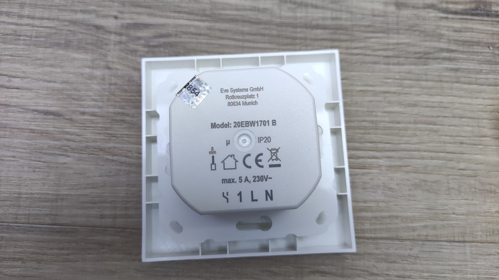 Eve Light Switch Smarter Lichtschalter 20EBW1701, I35346