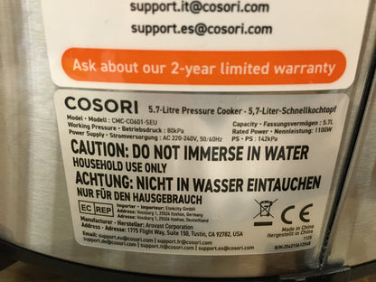 COSORI CMC-CO601-SEU Schnellkochtopf, 5,7L, Multikocher, I39209