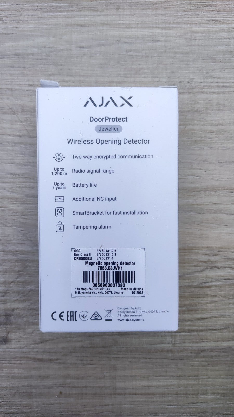 Ajax 7063.03.WH1 Fenster-/Türkontakt weiß I35584