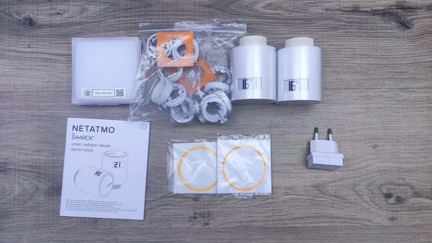 Netatmo Starterset Smart Thermostat NTH01 WLAN Bedienelement, I36256