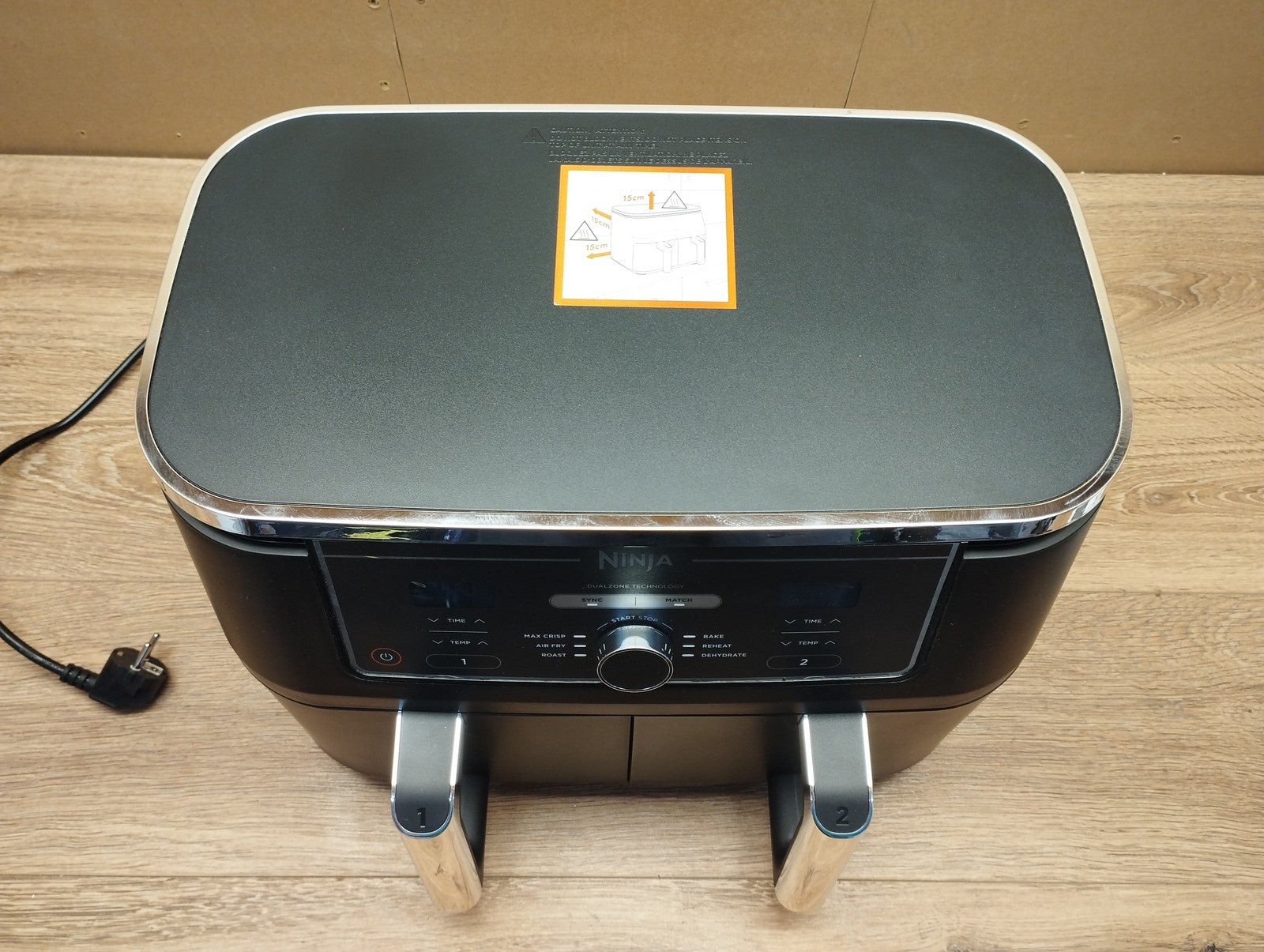 Ninja Foodi MAX Dual Zone Heißluftfritteuse AF400EU, 9,5L, 2470W, I39601