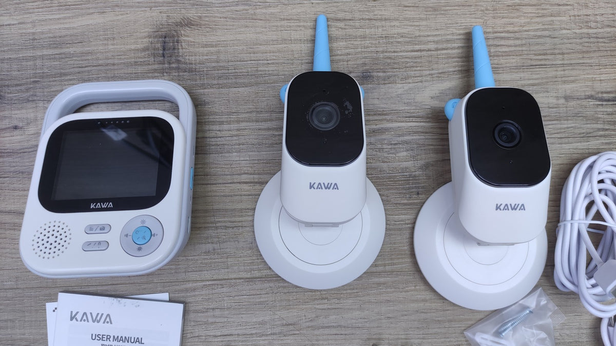 KAWA Babyphone mit 2 Kameras, 7.11 cm (2.8 Inch) 2K HD Camera, I41054