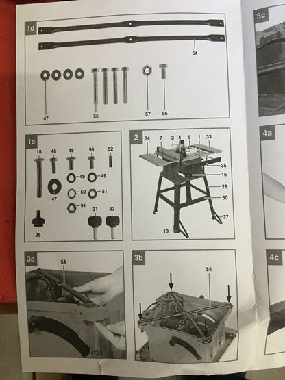 Einhell TC-TS 2225 U Elektro-Tischkreissäge 2200W inkl. Untergestell, I37626
