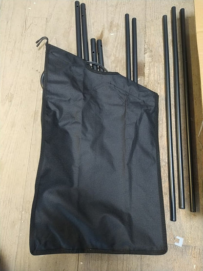 Mondeer Wäschesortierer 3 Fäscher, Wäschekorb, 3 x 35L, schwarz, I36971