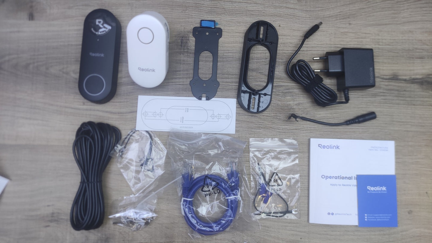 Reolink Video Doorbell WiFi Video-Türklingel mit Chime, I38596