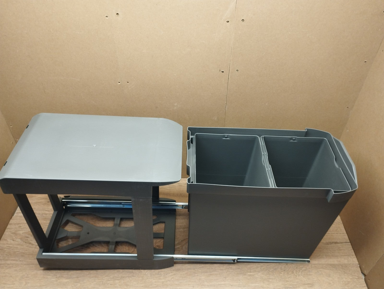 Emuca Recyclingbehälter für Küche, 2x 14 Liter, I39957
