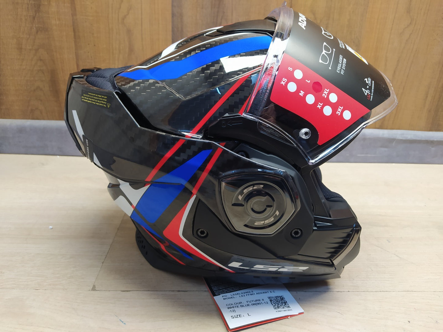 LS2 FF901 ADVANT-X Carbon Klapphelm Motorrad Größe L (59-60) I37615