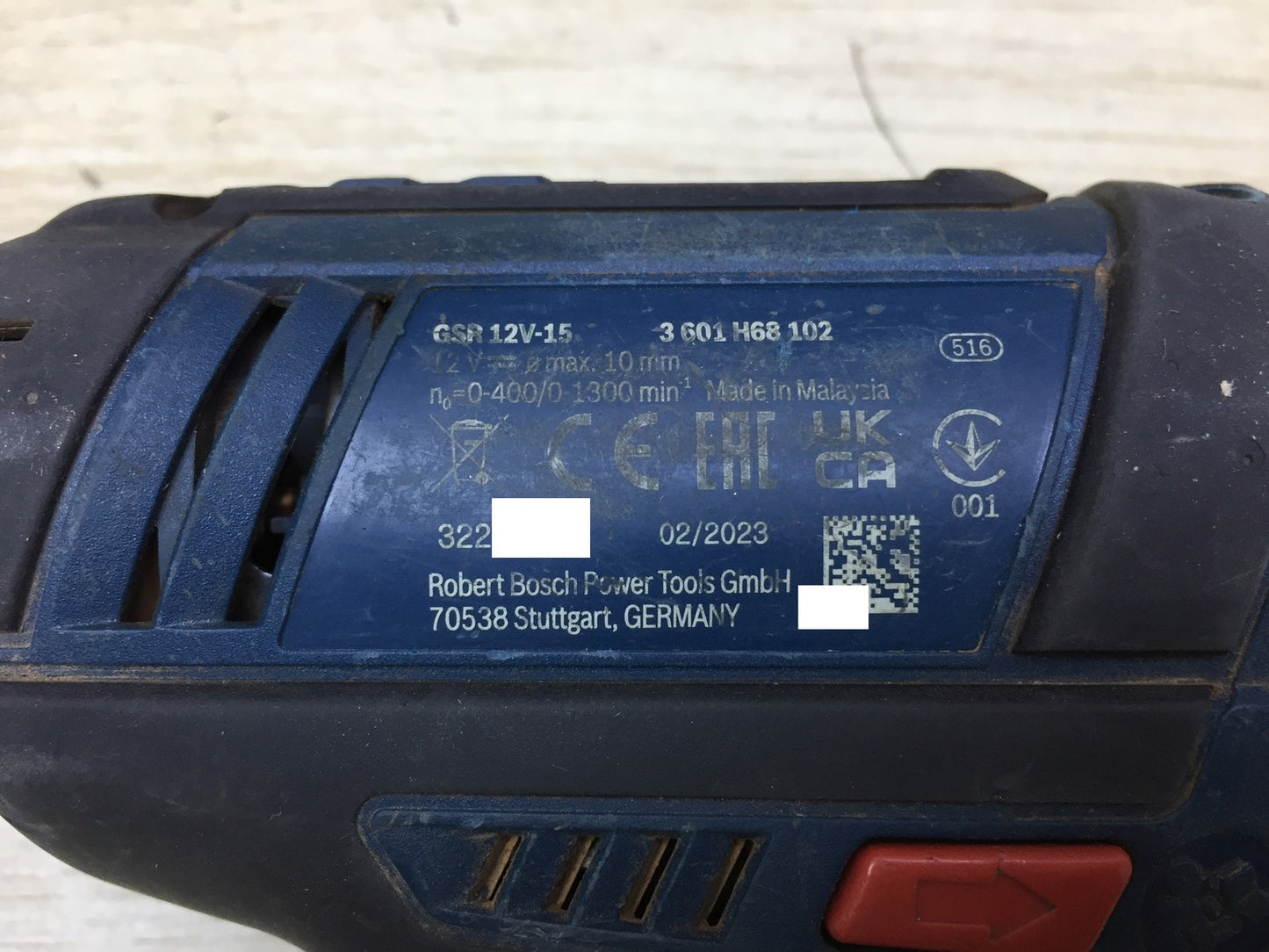 Bosch Professional GSR 12V-15 Akku-Bohrschrauber SOLO, I34232