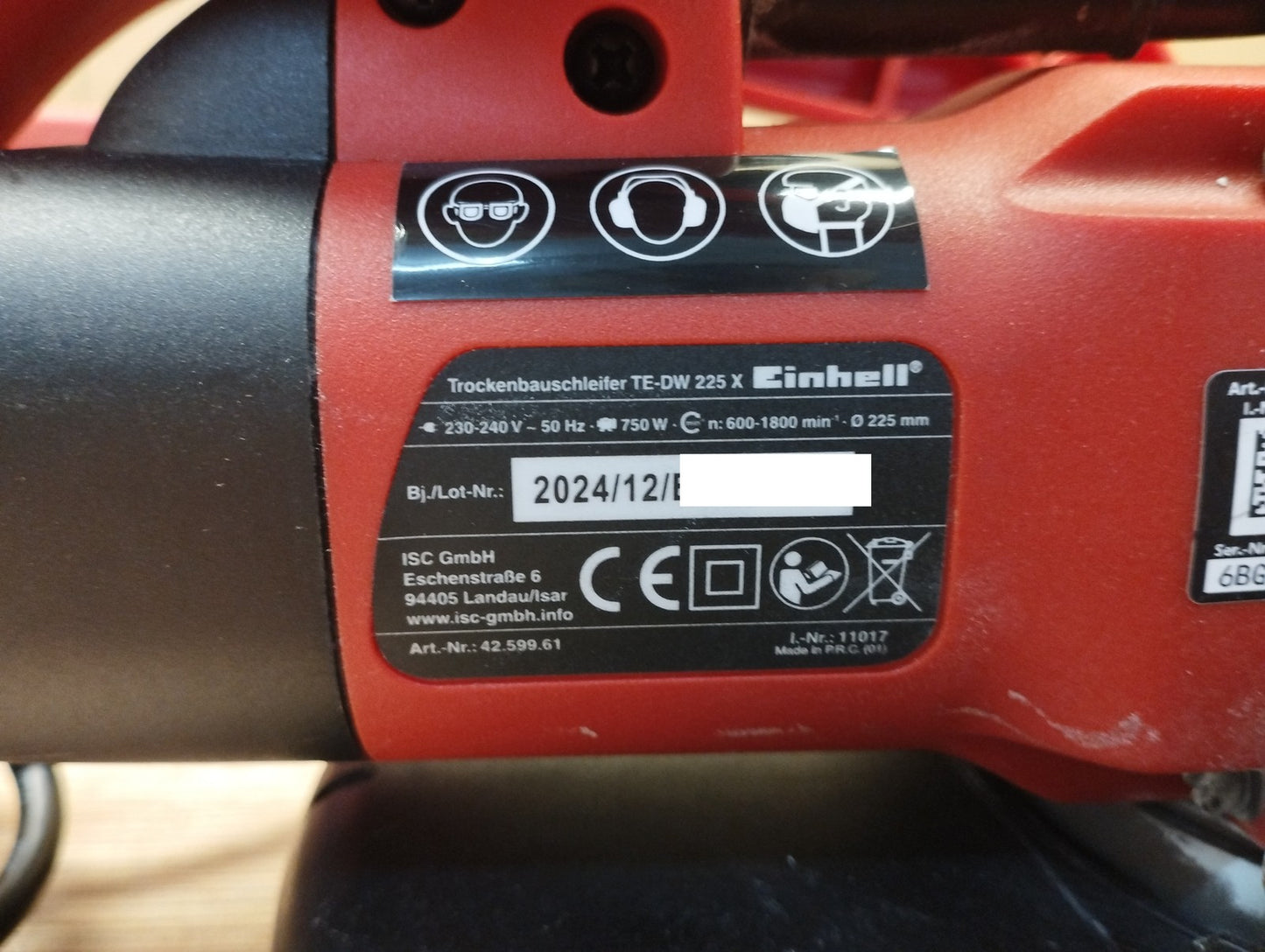 Einhell Trockenbauschleifer TE-DW 225 X, 750 W, I39990