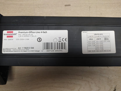 Brennenstuhl Premium Office-Line Steckdosenleiste 4-Fach, I37912