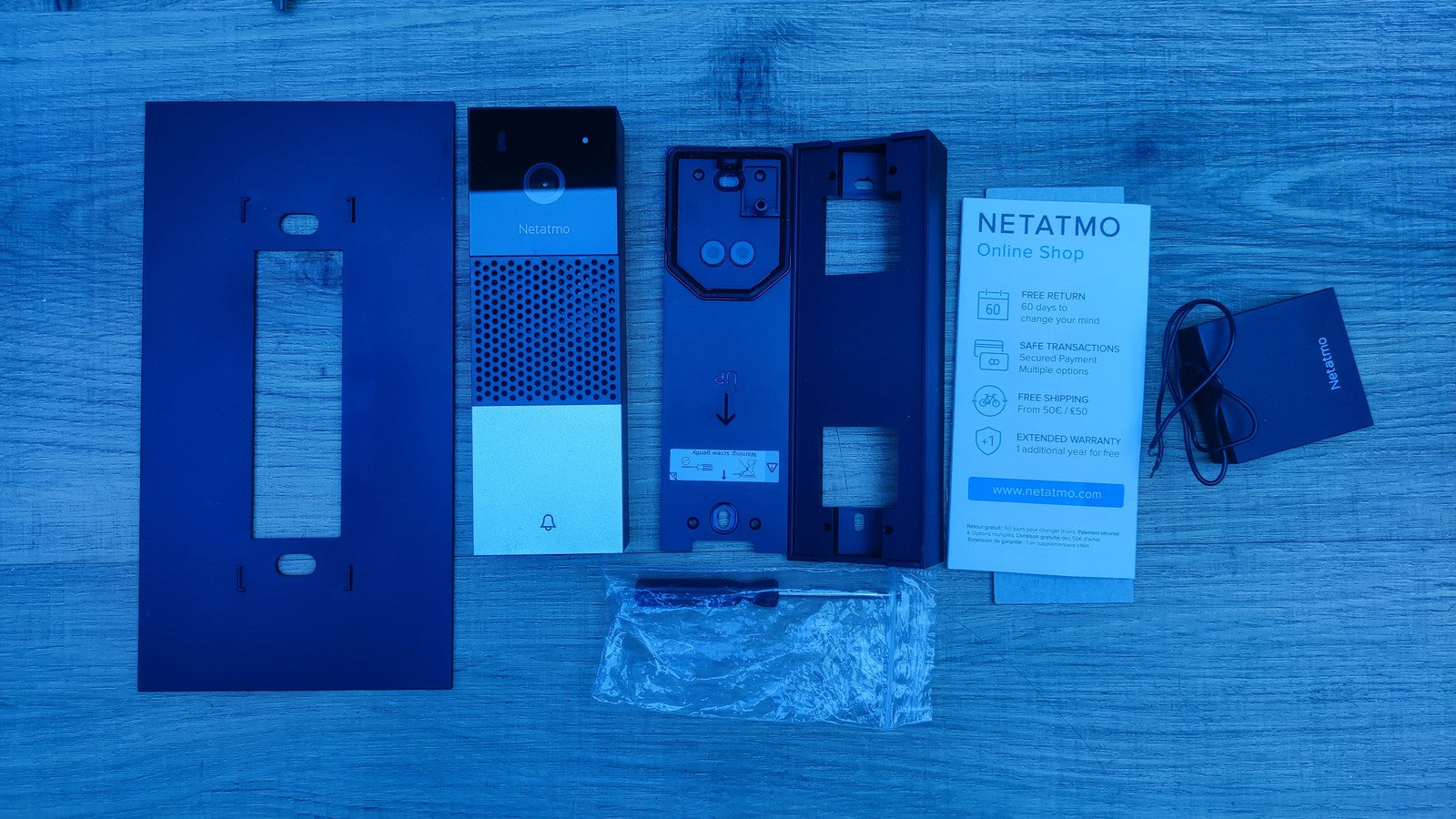 Netatmo NDB01-EC Smarte Videotürklingel, HD Kamera, 1080p, I36528