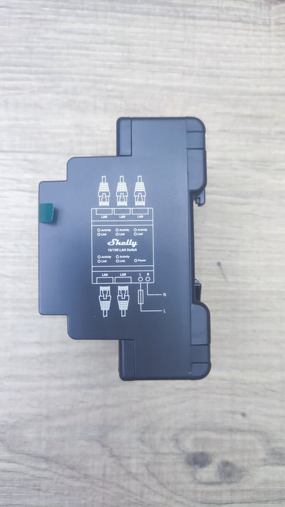 Shelly LAN Switch Ethernet Netzwerk Switch Für Die DIN Schiene, I37600