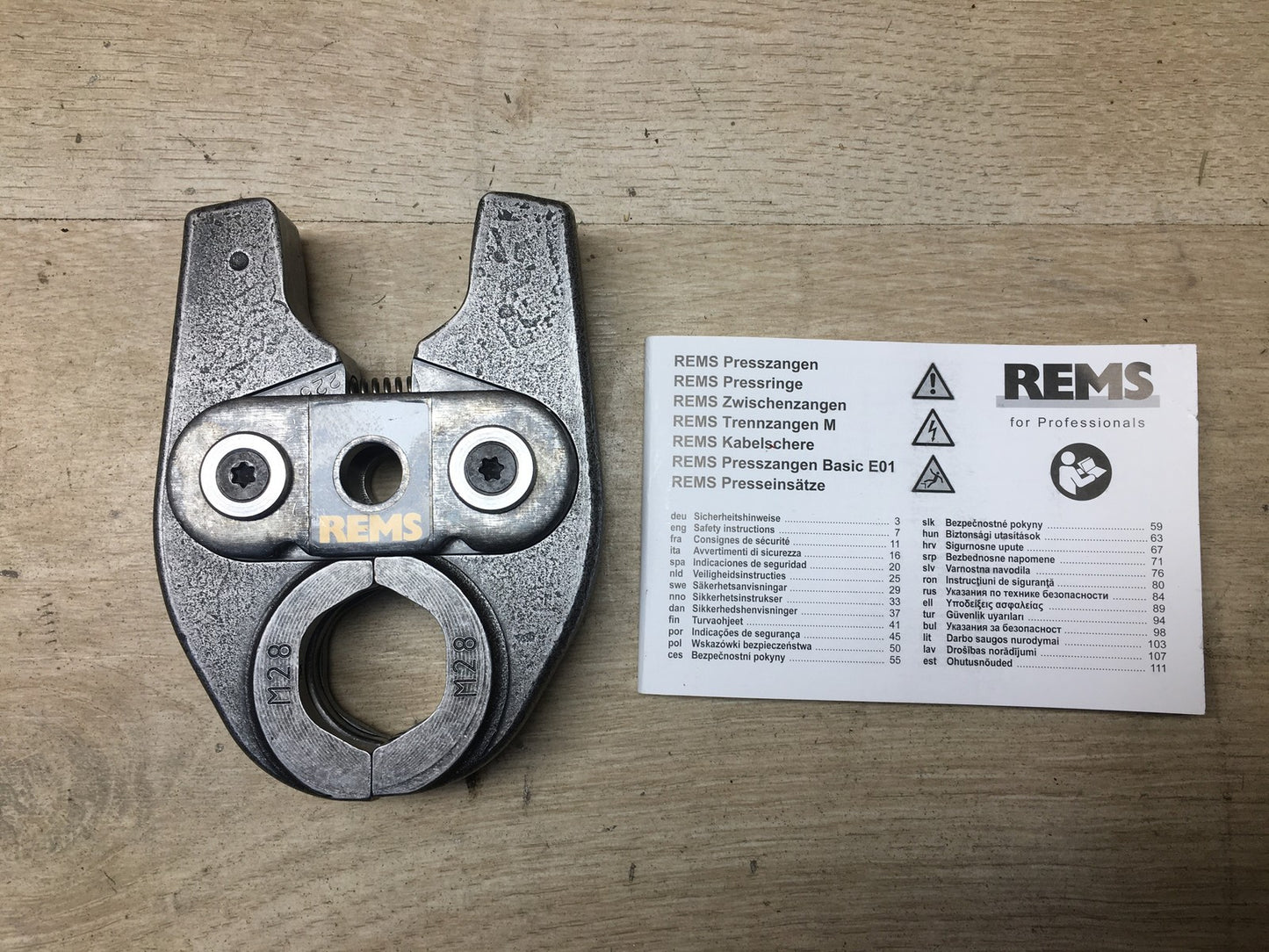 REMS 578318 Presszange Mini M 28 mm, Zubehör für REMS Mini-Press, I37390