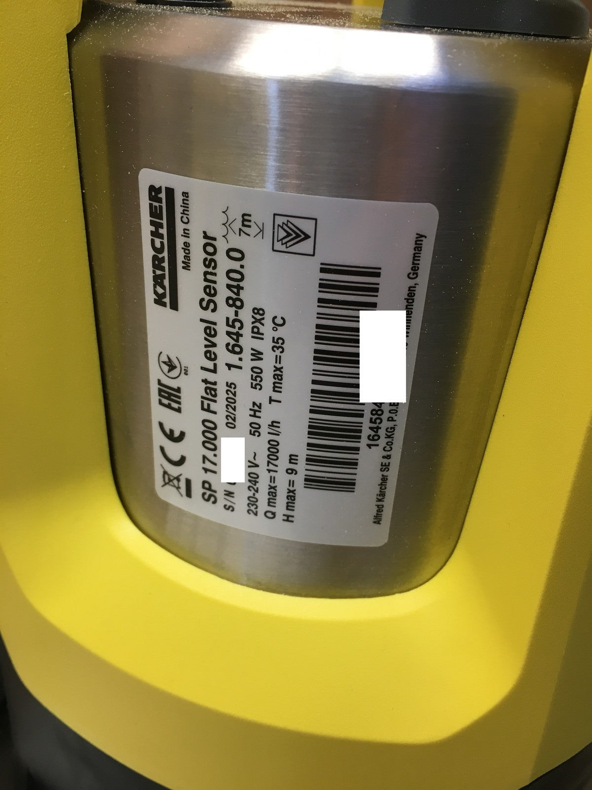 Kärcher SP17.000 Flat Level Sensor Tauchpumpe (1.645-840.0), I40855