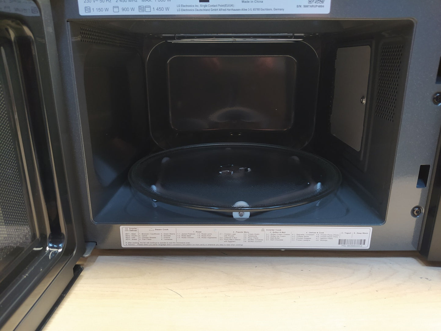 LG MH6535GDS Mikrowelle (25 L, 1000 W) mit Grill, I37625