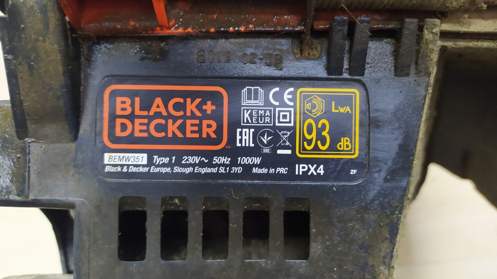 Black&Decker BEMW351 Elektro-Rasenmäher 1.0kW 32cm, I35669