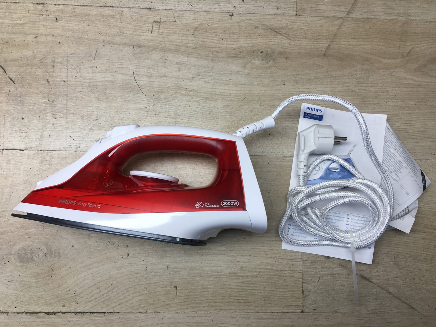 Philips EasySpeed Bügeleisen GC1742/40, rot, I39036