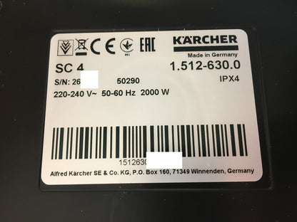 Kärcher 1.512-630.0 Dampfreiniger SC 4 EasyFix, I37379