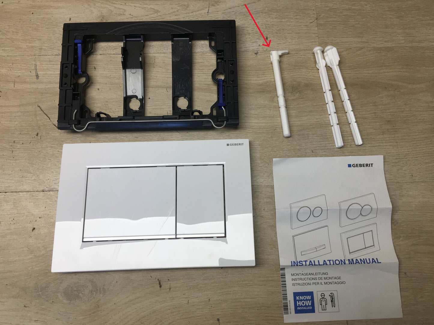Geberit 115883KJ1 Betätigungsplatte SIGMA30 weiß, 2-Mengen-Spülung, I37449