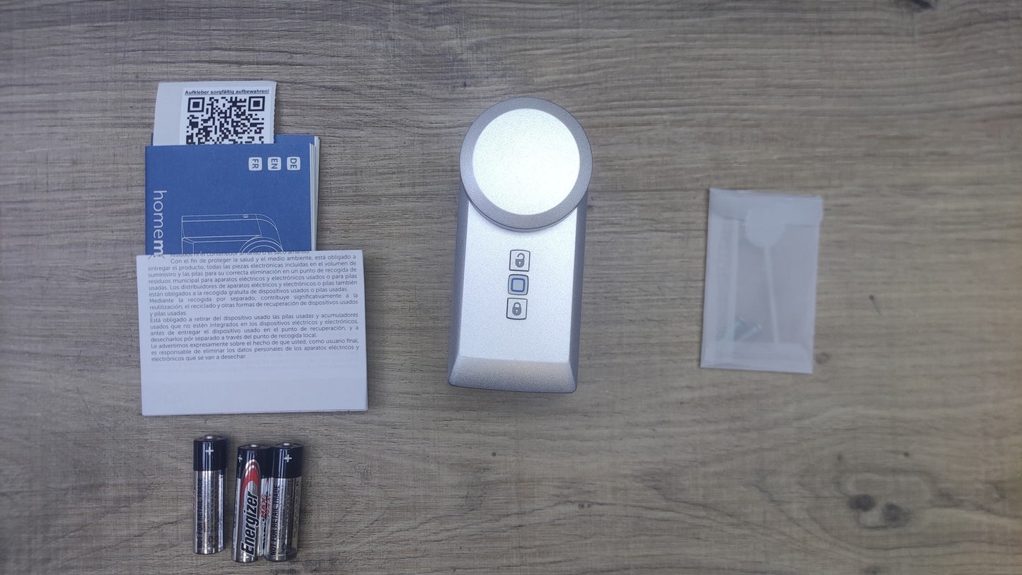 Homematic IP Smart Home Türschlossantrieb HmIP-DLD-S, silber, I38505