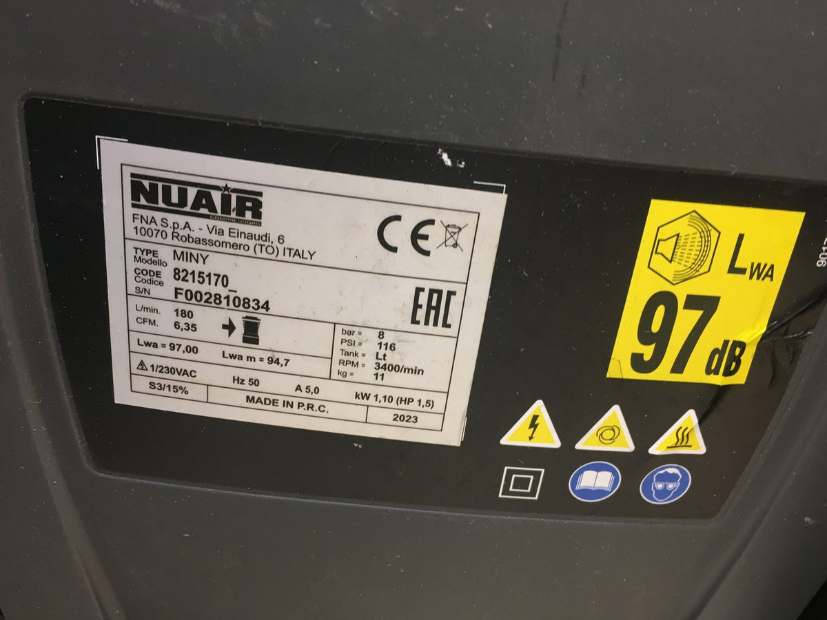Revolution NuAir Miny Kompressor Tragbar 1,5 HP 8 bar, I40957