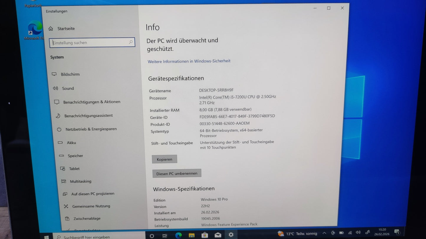 HP Elite X2 1012 G2 Tablet 2-in-1 Touch 12.3" 2736x1824 i5-7200U 8GB 256GB LTE