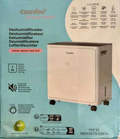 Comfee CDDAE-30DEN7-QA3 Luftentfeuchter 30L/Tag für bis zu 73㎡ LED R290 NEU OVP
