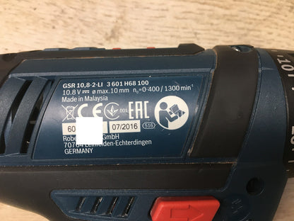 Bosch Professional Akkuschrauber GSR 10,8-2-LI SOLO, I38094