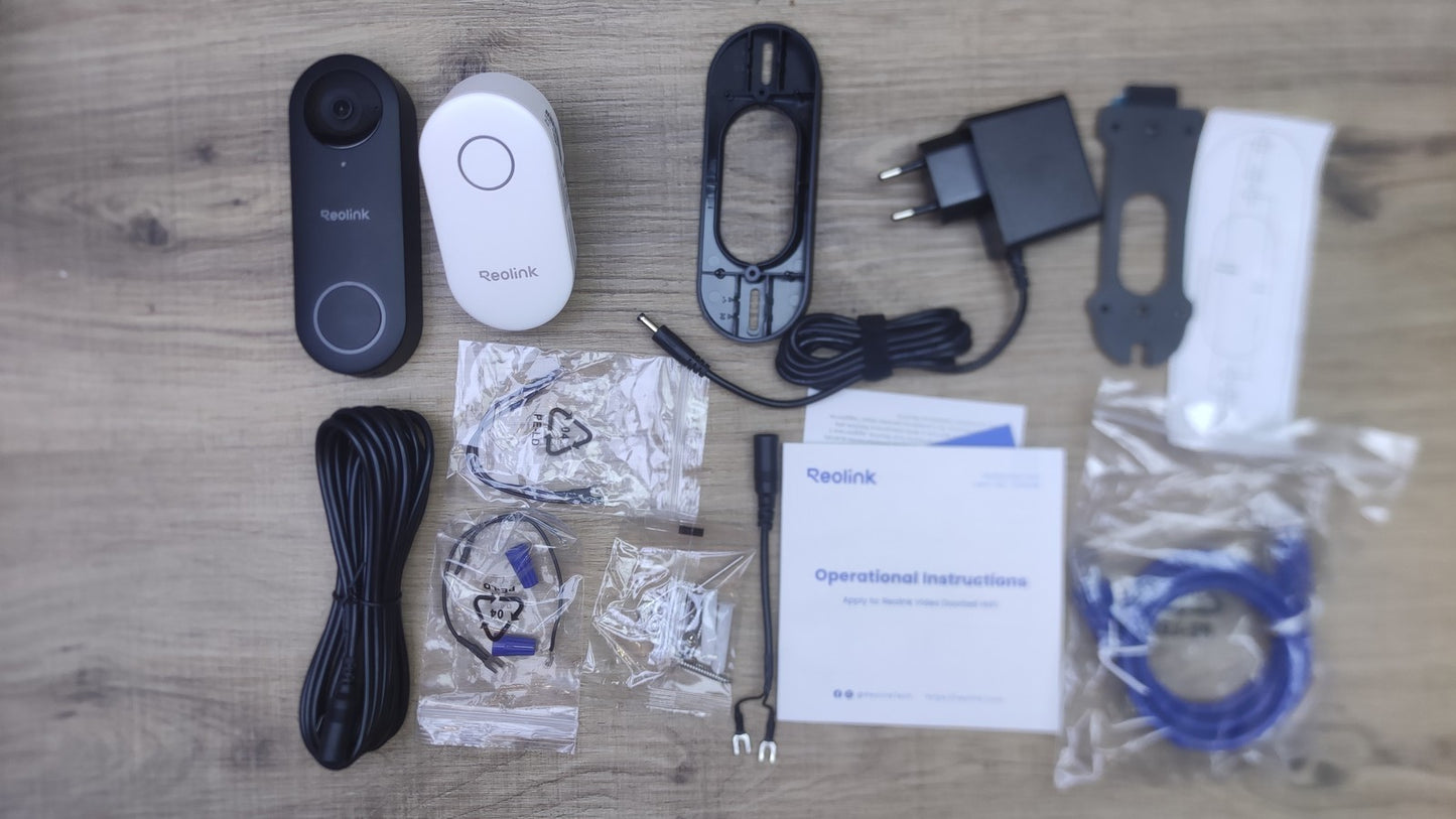 Reolink Video Doorbell WiFi Video-Türklingel mit Chime, I38678