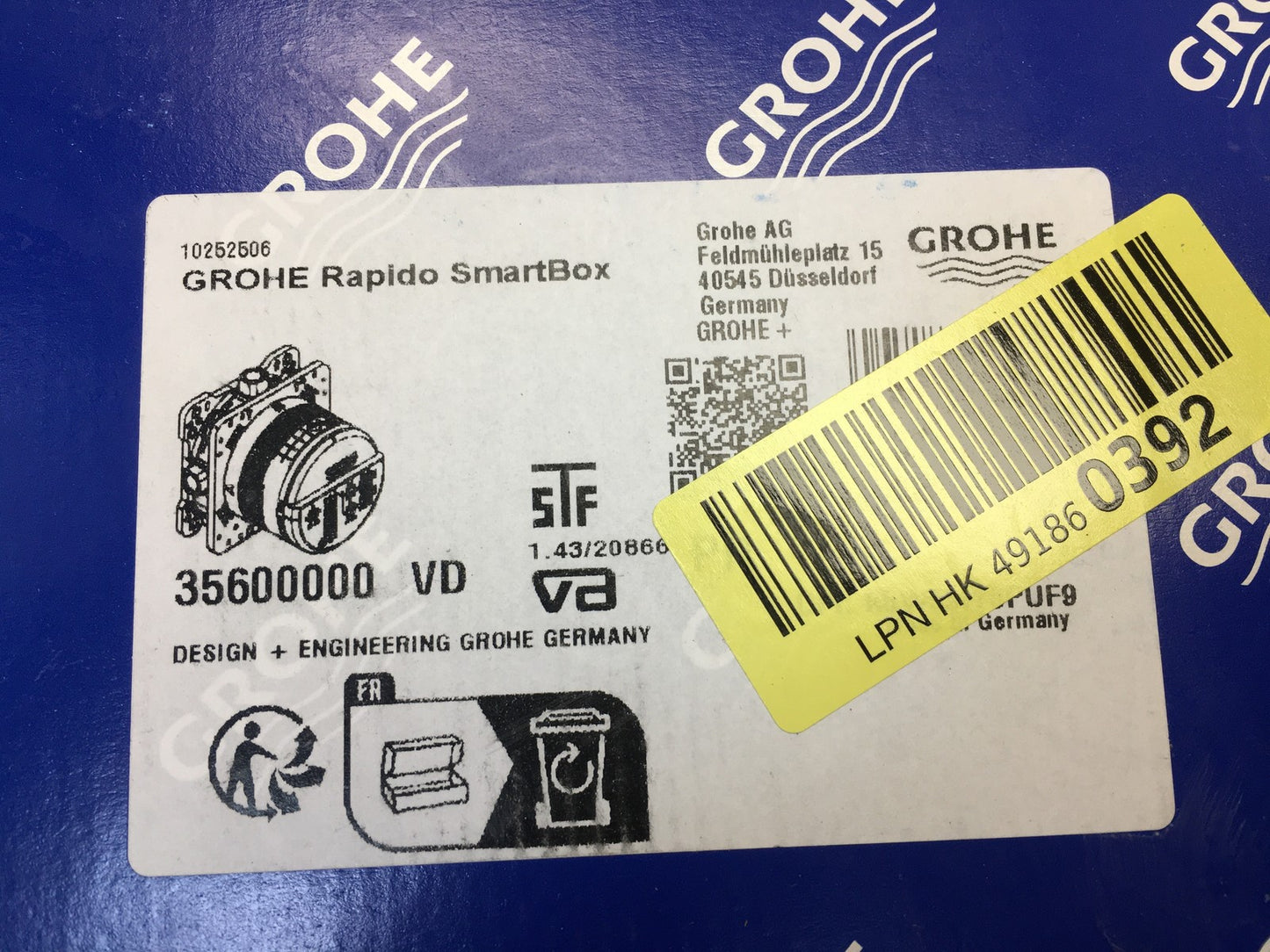 GROHE Rapido SmartBox Unterputz-Einbaukörper 35600000, I36907