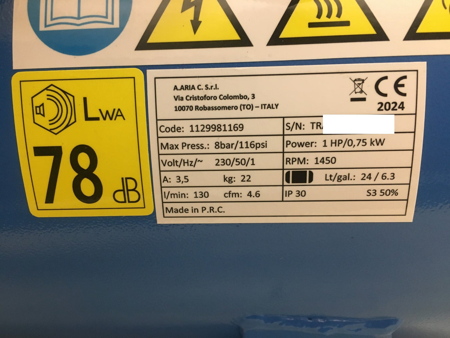 ABAC leiser Luftkompressor EASE-AIR 24 (1129981169), 8 bar, I37558