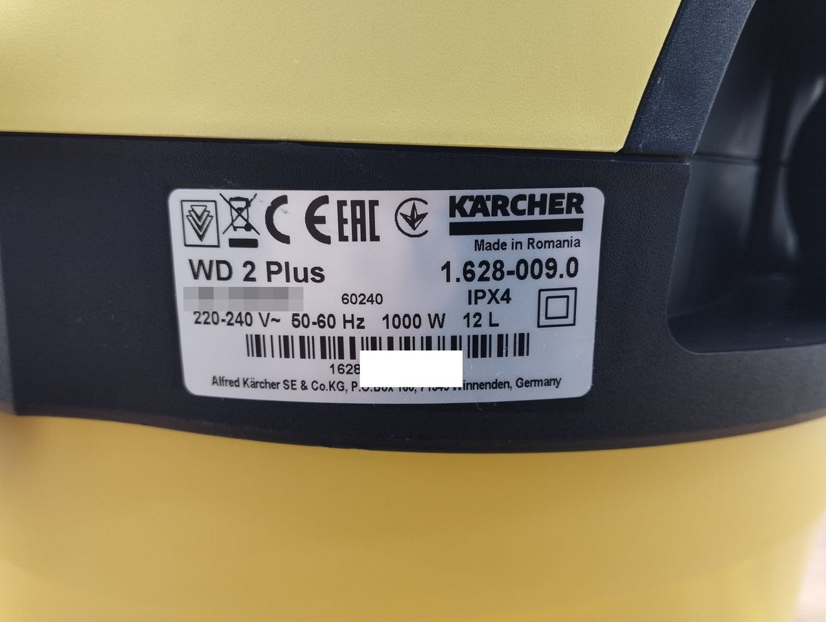 Kärcher Nass-/Trockensauger WD 2 Plus (1.628-009.0), 1000 W