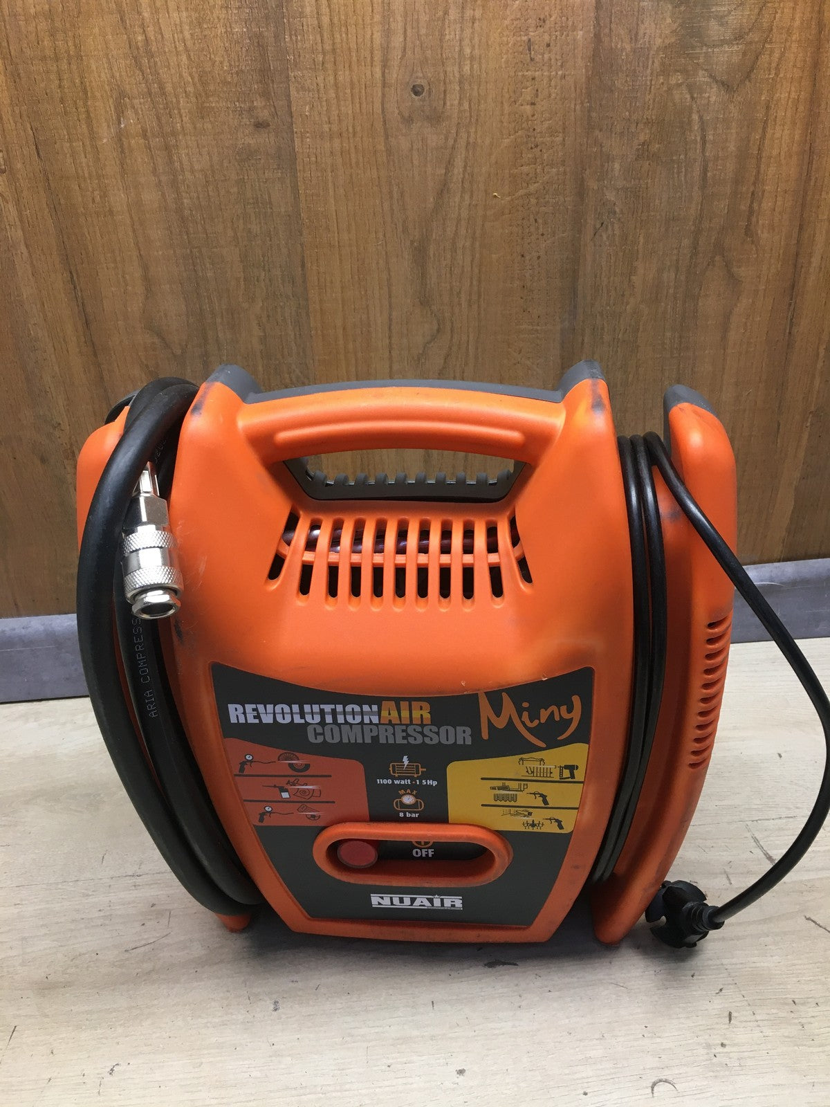 Revolution NuAir Miny Kompressor Tragbar 1,5 HP 8 bar, I40957